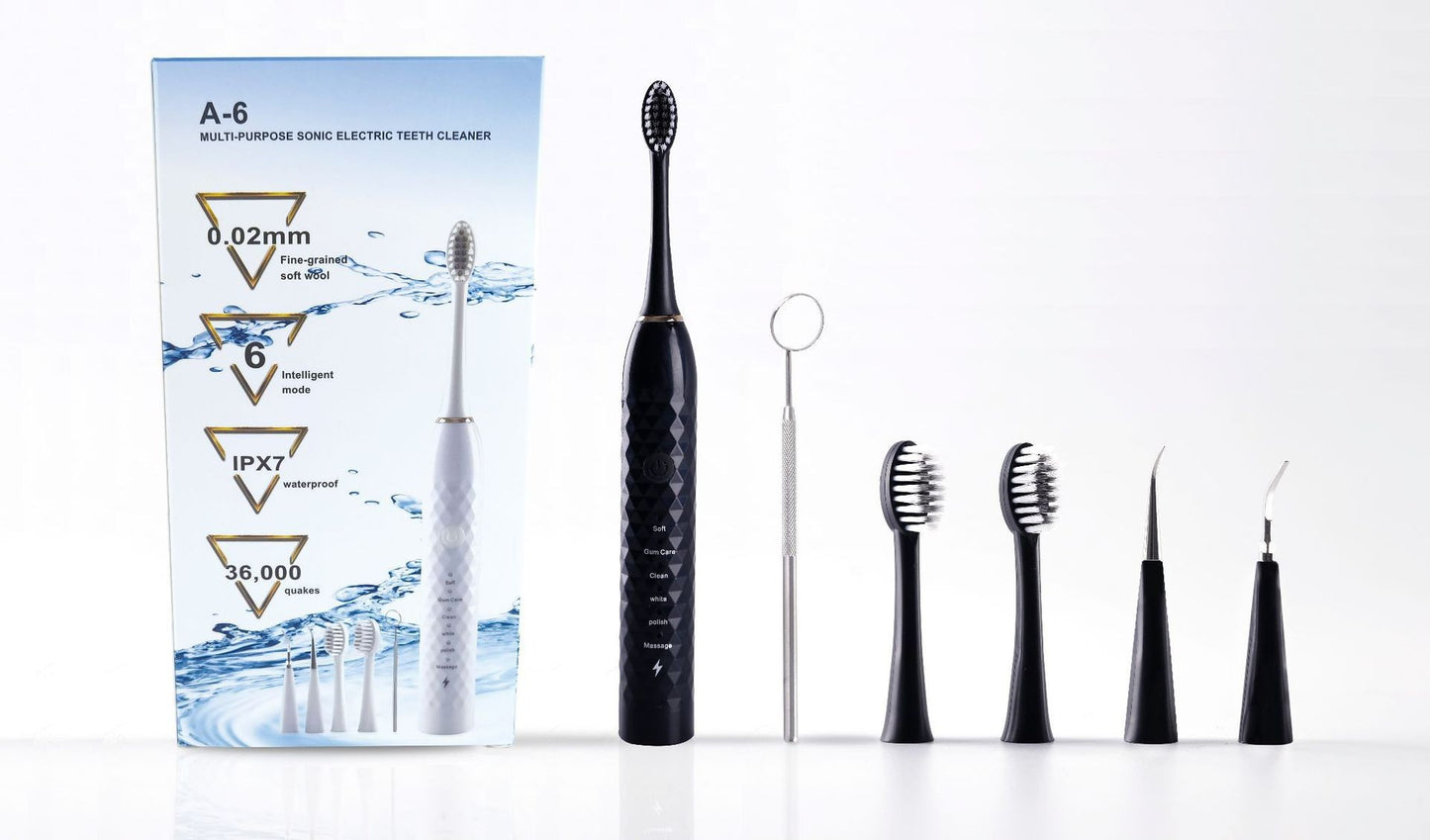 OralPro Ultrasónico 360° - Cepillo Eléctrico con 4 Cabezales
